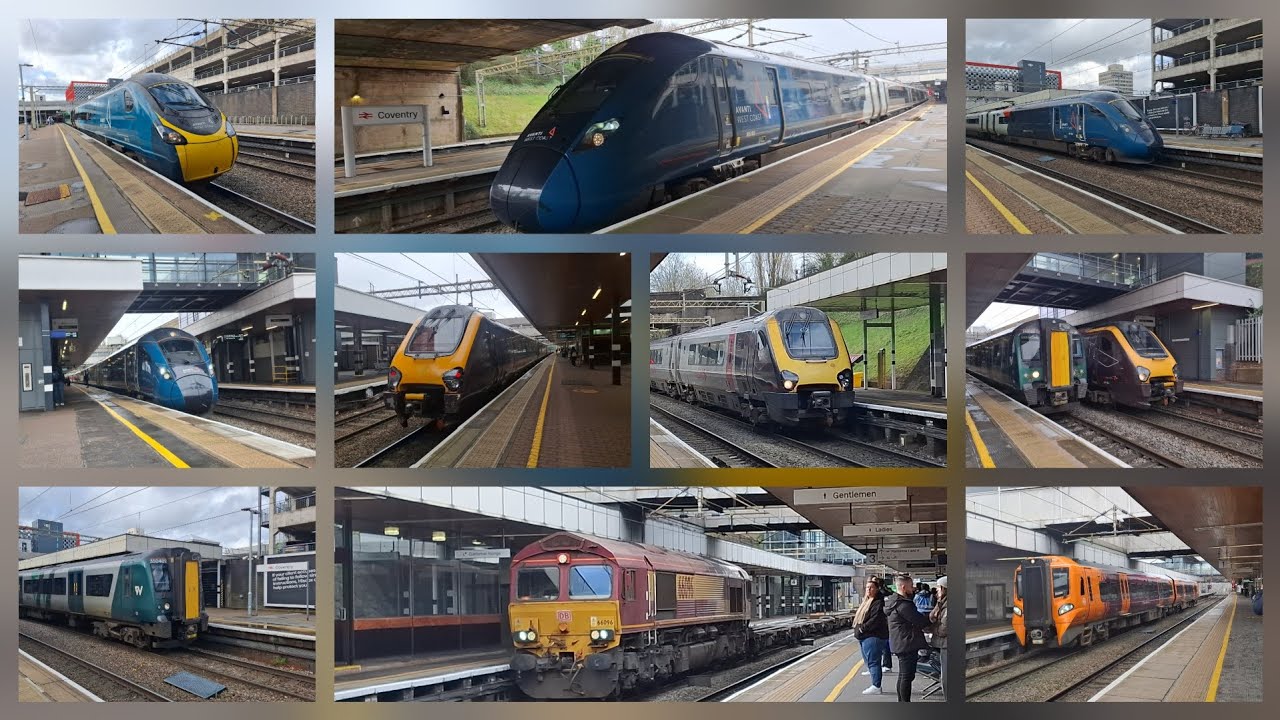 Wet & Cold Saturday Action At Coventry (WCML) 28/02/26
