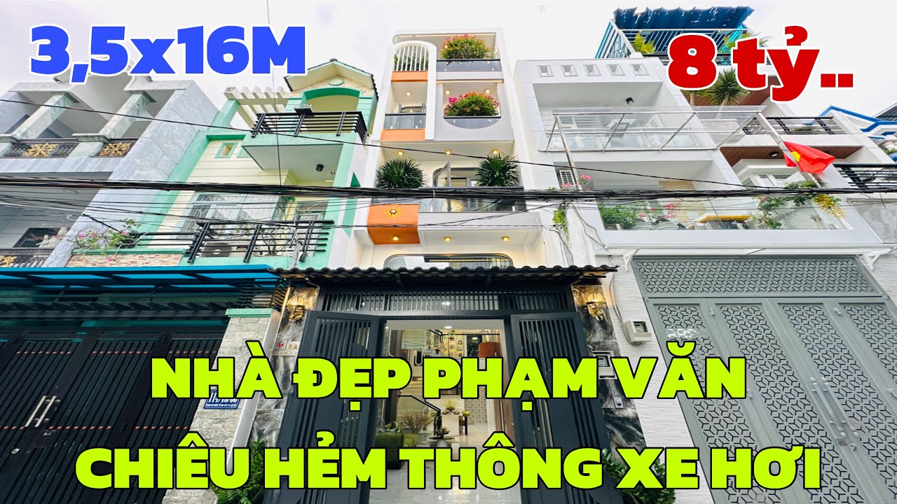 Bán nhà gò vấp (764) nhà thiết kế đẹp tựa như tranh 3D hẻm thông gần cv làng hoa 