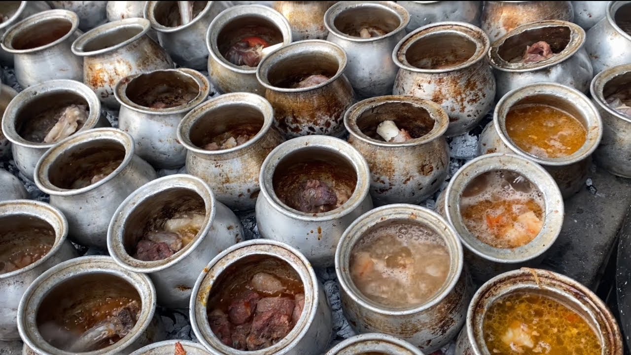 Tradational Food of Afghanistan | Afghani Mutton Chaynaki #streetfood #afghanistan