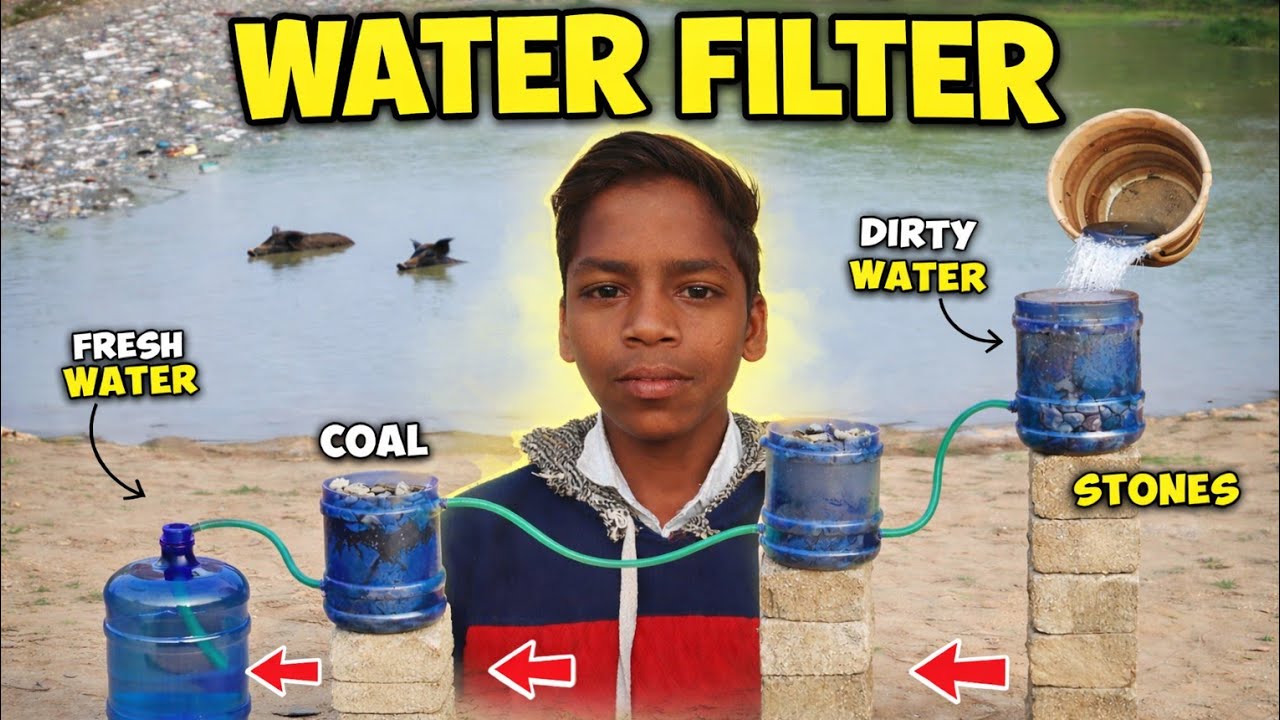 Desi Water Filtration in 100😧 *Unique System* ll mast Vlog ll kya yah pyaso ki pyas bujha payega ll 