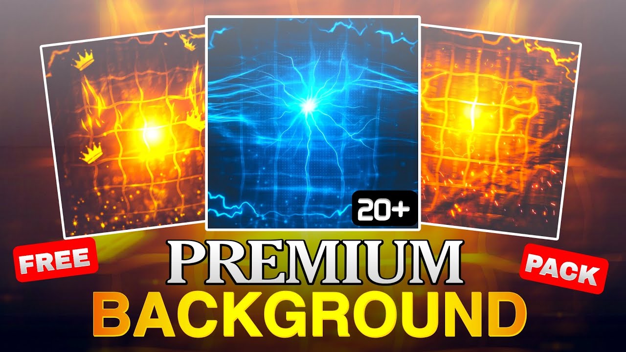 Gaming Logo Background Pack Free 😍| Free Fire Logo PNGs | Editing Material 2025