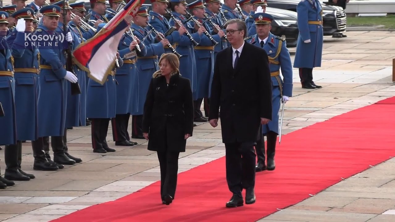 Predsednik Srbije Vučić dočekao premijerku Italije Djordju Meloni