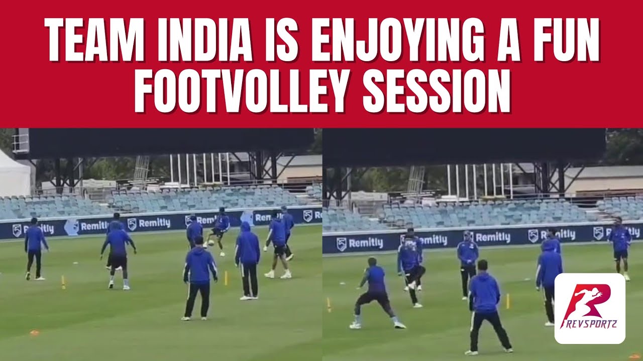Team India is enjoying a fun footvolley session before the action kicks off! 
