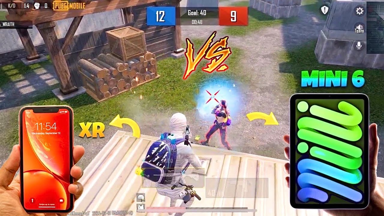 OMG 😱 1v1 with iPAD Mini 6 Player @isixmini 🔥 / iPhone XR vs iPad Mini 6 TDM ❤️
