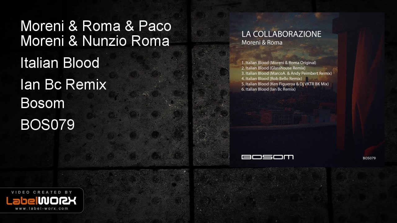 Moreni & Roma & Paco Moreni & Nunzio Roma - Italian Blood (Ian Bc Remix)