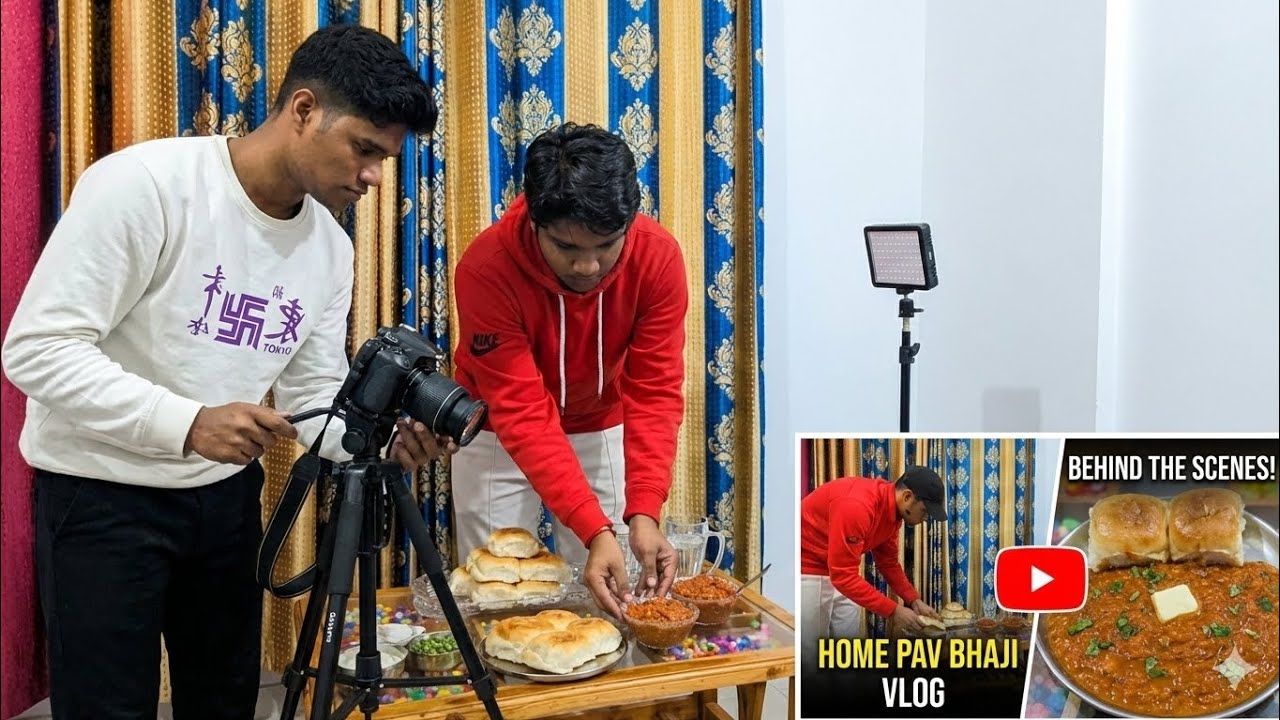 Pav Bhaji Setup Vlog | #3 #vlog #pavbhaji #setup #youtube #binodmalik59 Behind The Scenes Shooting 