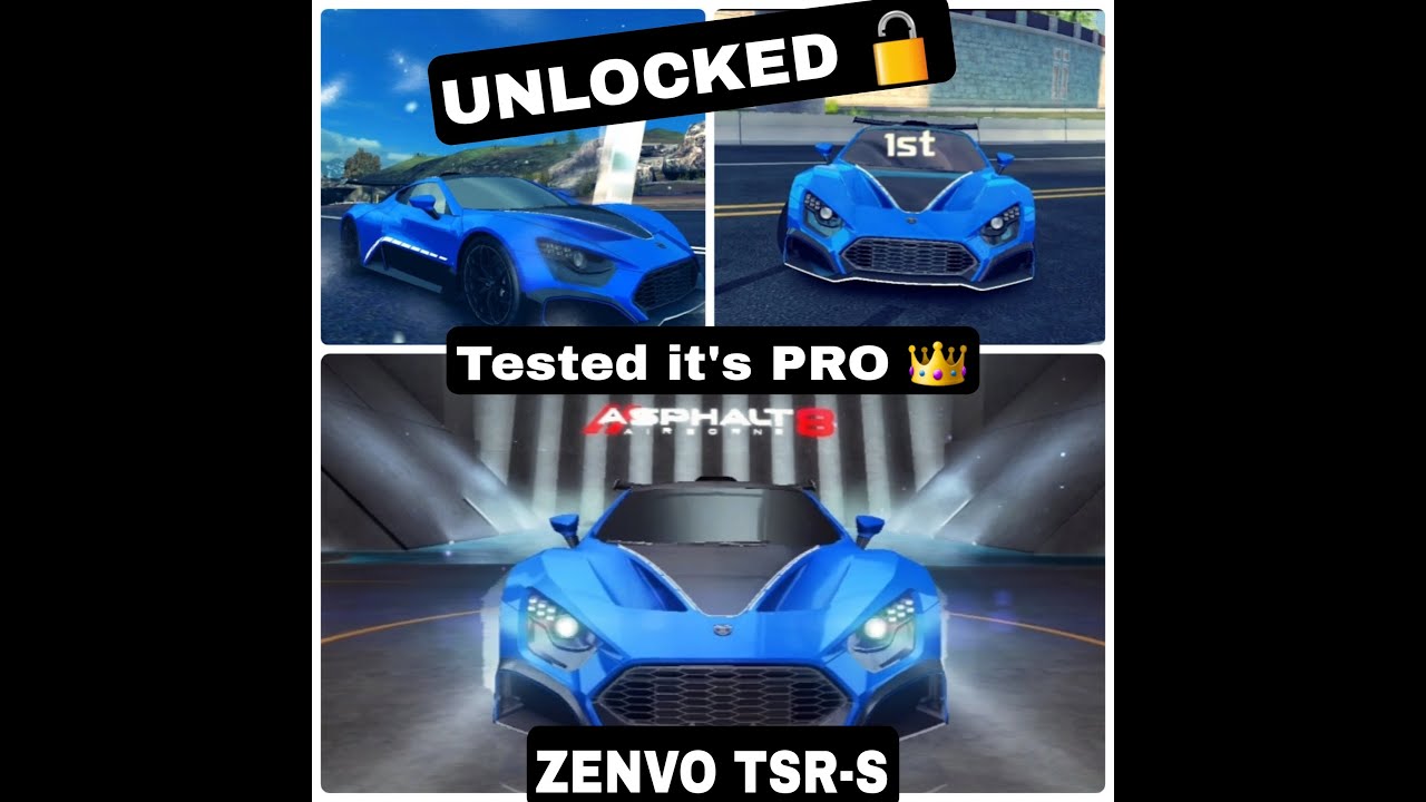 Asphalt 8, UNLOCKED 🔓 and New multiplayer test, king of class B, ZENVO TSR-S 👑