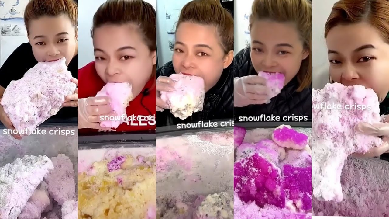 ASMR her ice eating only bites part 3