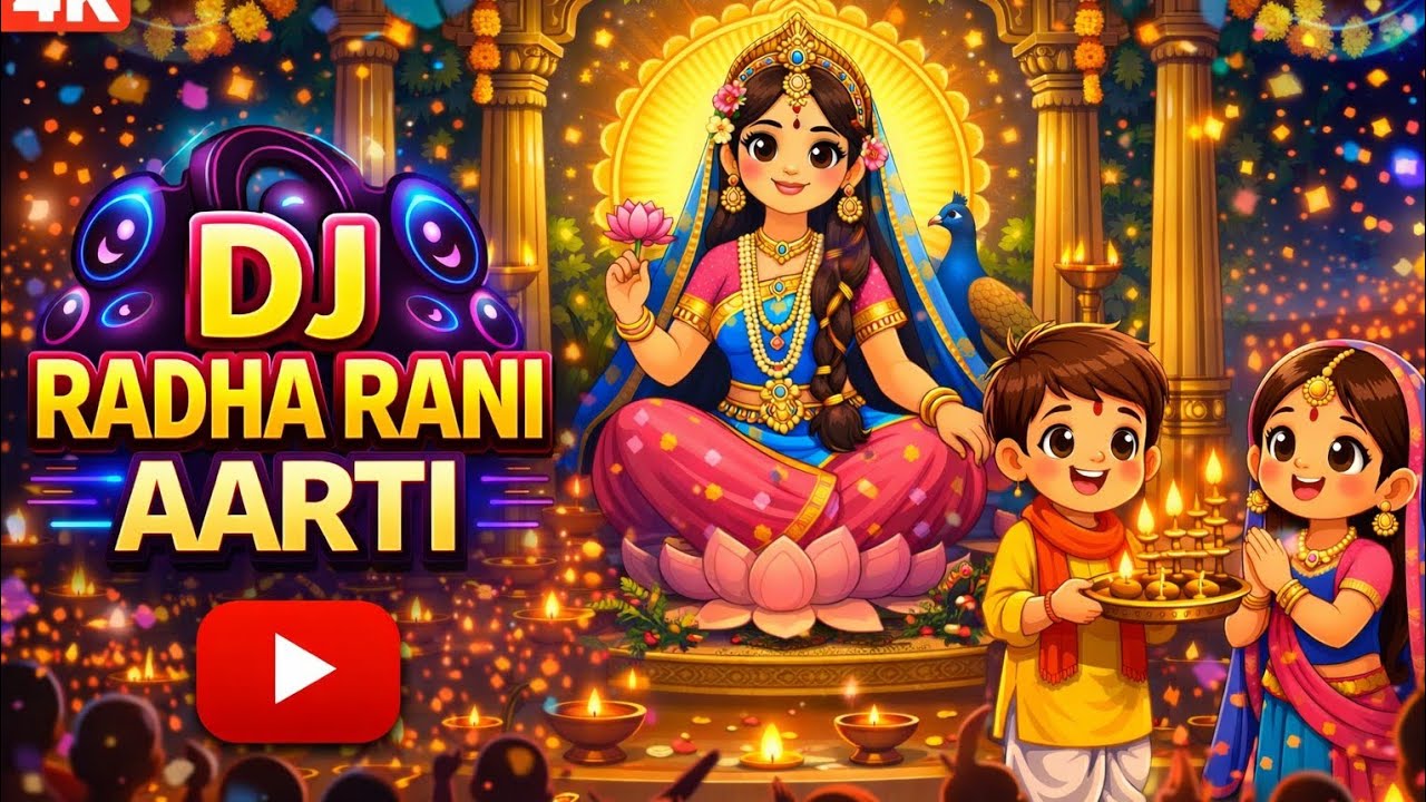 DJ Radha Rani Aarti 4K | Barsane Wali Radhe | New DJ Bhajan 2026