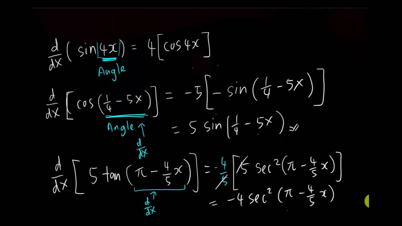 IGCSE - Add Math - Differentiate Trigonometry