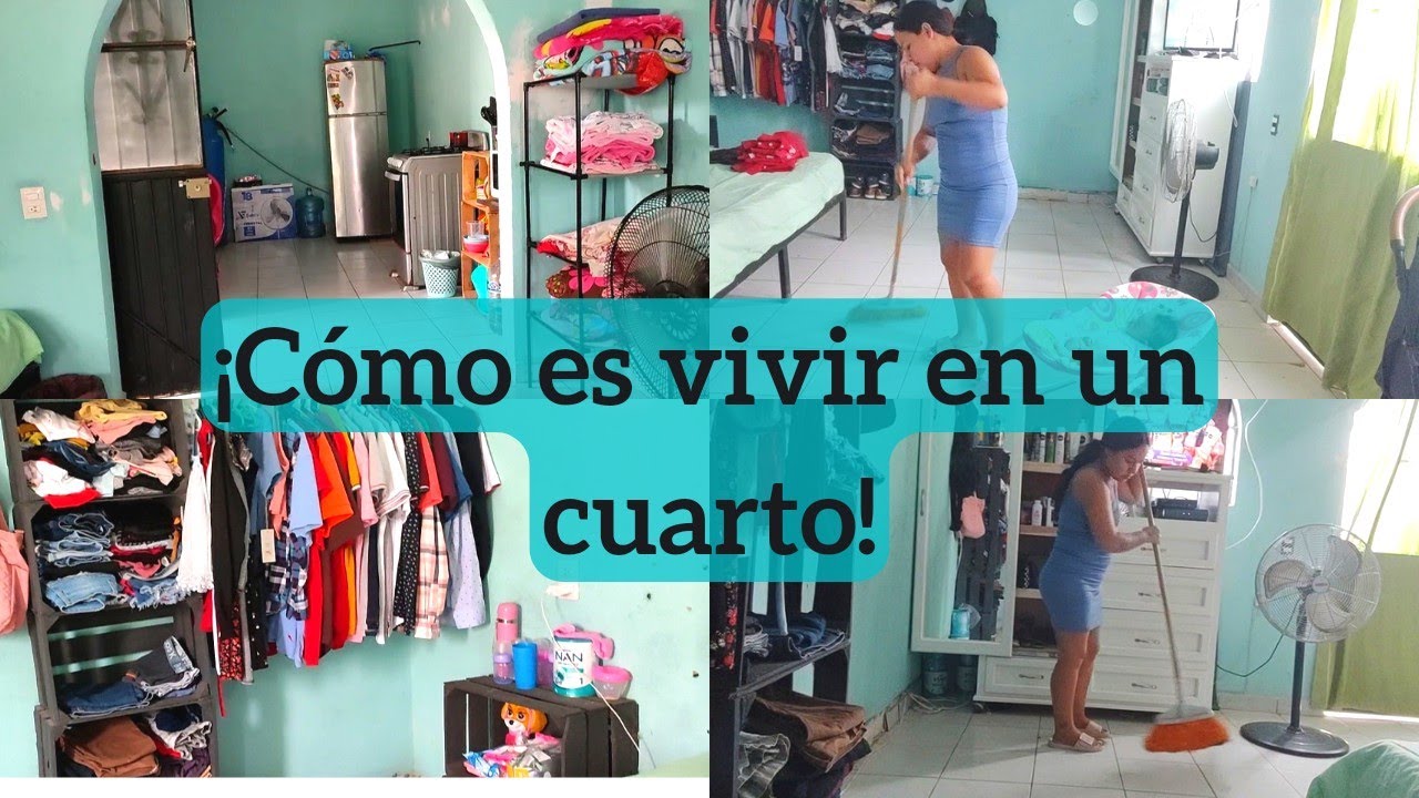COMO ES VIVIR EN UN CUARTO SIN DIVISIONES 😥 | LIMPIA CONMIGO ✨| LIZANI SUJEIN
