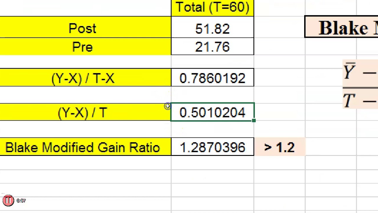 Lesson 122: #SPSS v.23 Blake Modified Gain Ratio معادلة الكسب المعدل بلاك