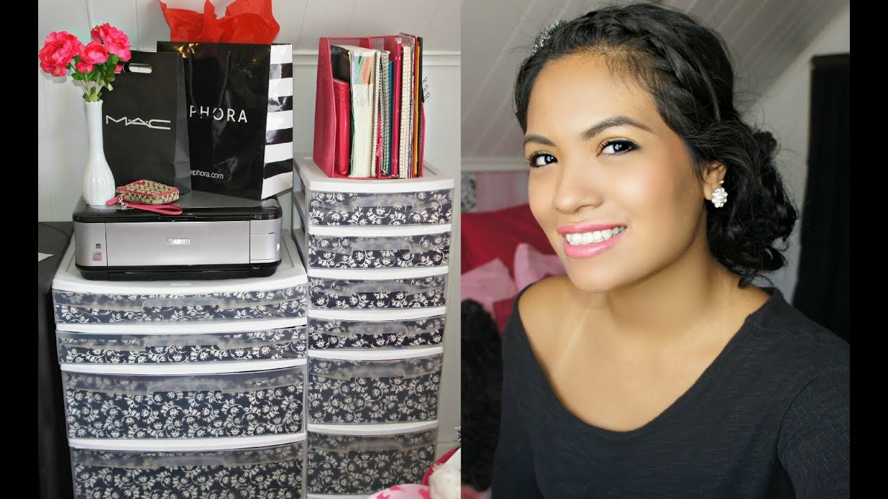 ROOM DECOR: Decorate Your Storage Bin Drawers!