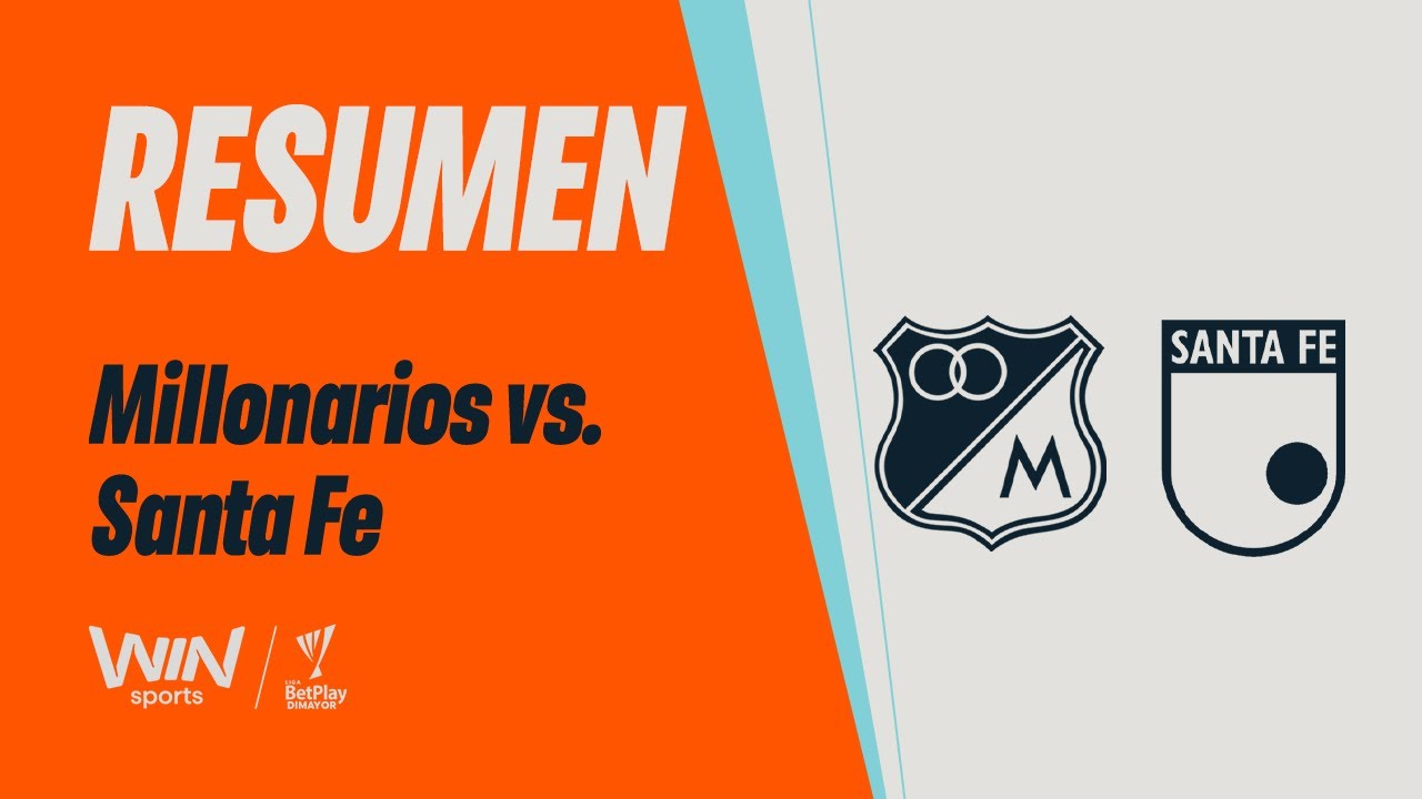 Millonarios vs. Santa Fe (resumen y goles) | Liga BetPlay Dimayor 2025-1 | Cuadrangulares - Fecha 6