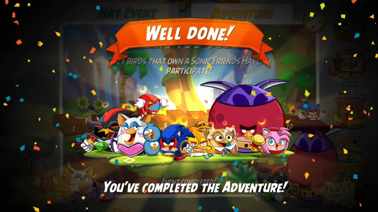 Sonic Friends Hat Set - Angry Birds 2 Adventure (Level 1-10)