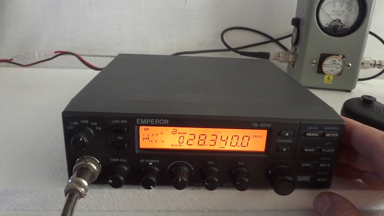 Emperor 5010 (Midland Alan 9001) 10 meter & 11 meter all mode ham radio
