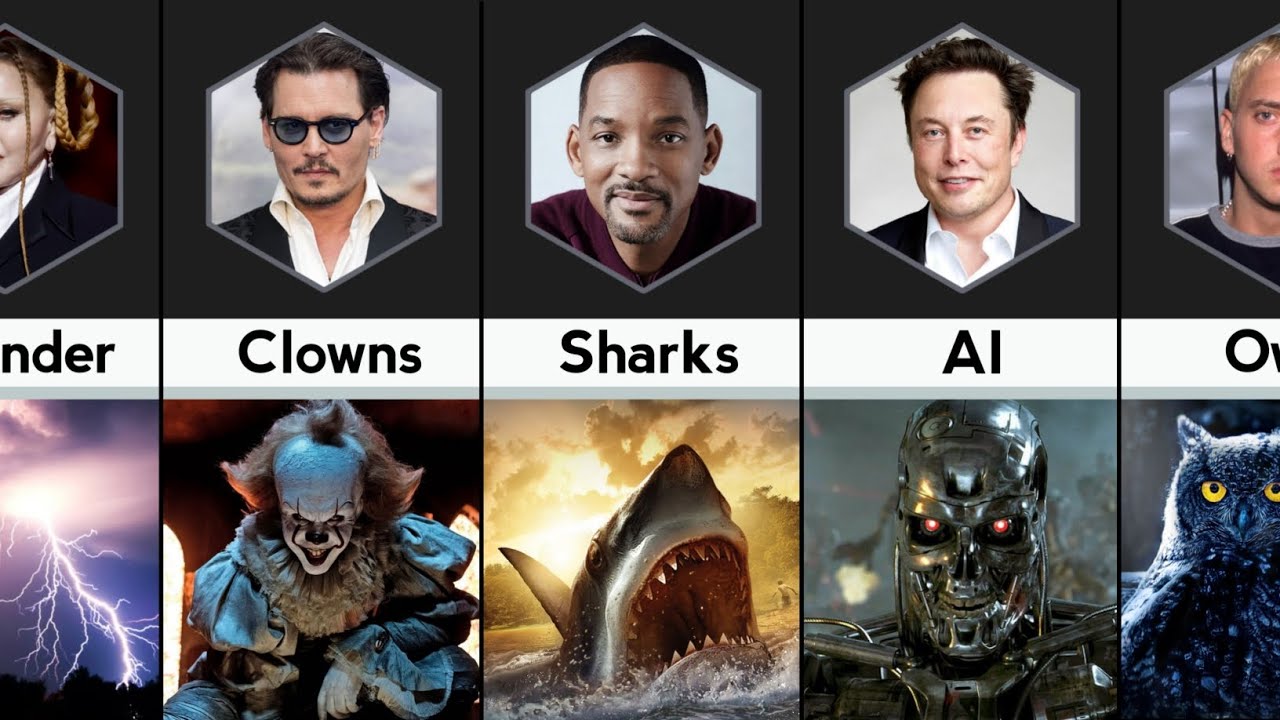 Comparison: Fears of Celebrities