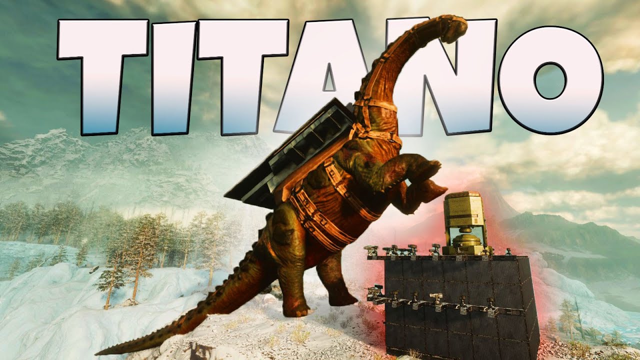 On envoie le TITANOSAUR sur 2 bases -Ark Ascended PvP