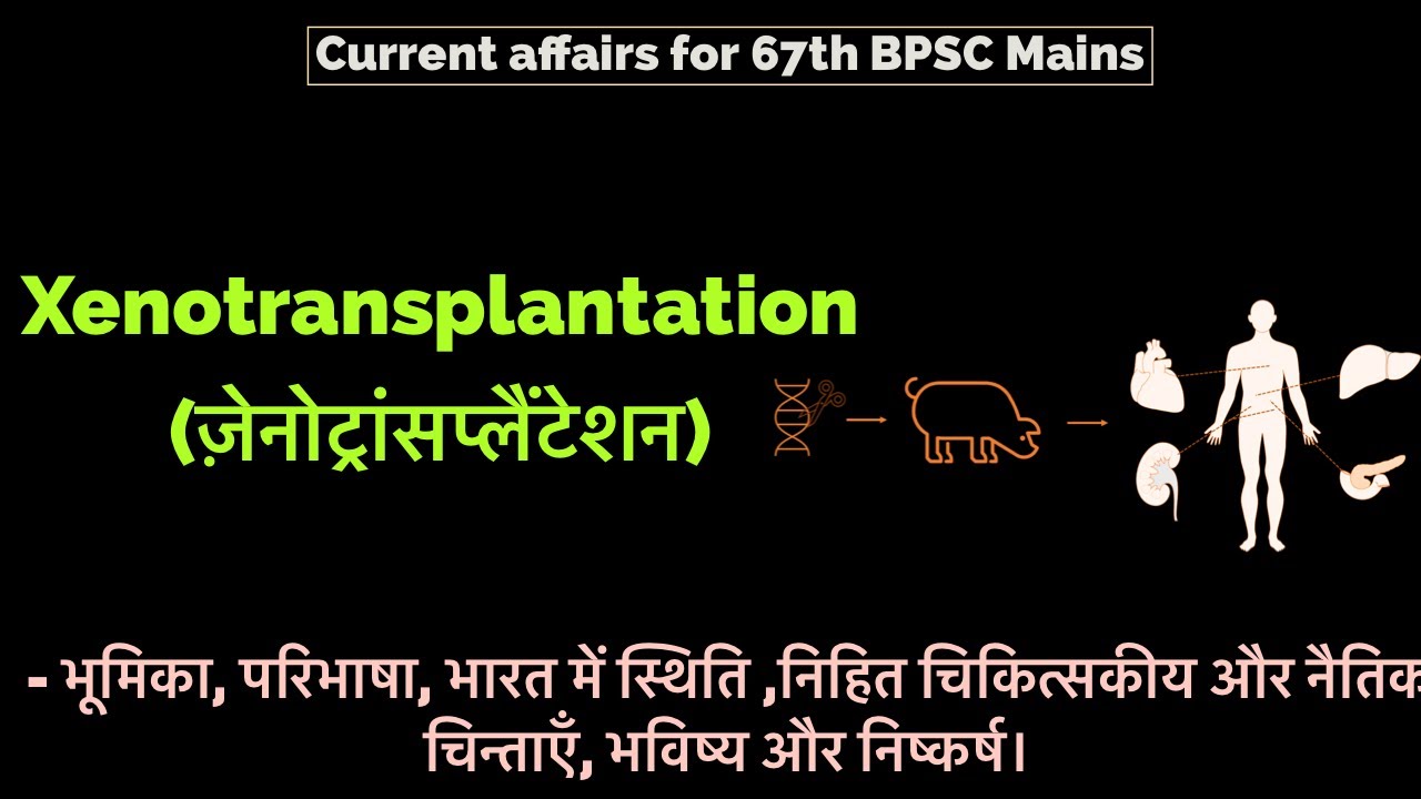 67th BPSC mains || Xenotransplantation (ज़ेनोट्रांसप्लैंटेशन)