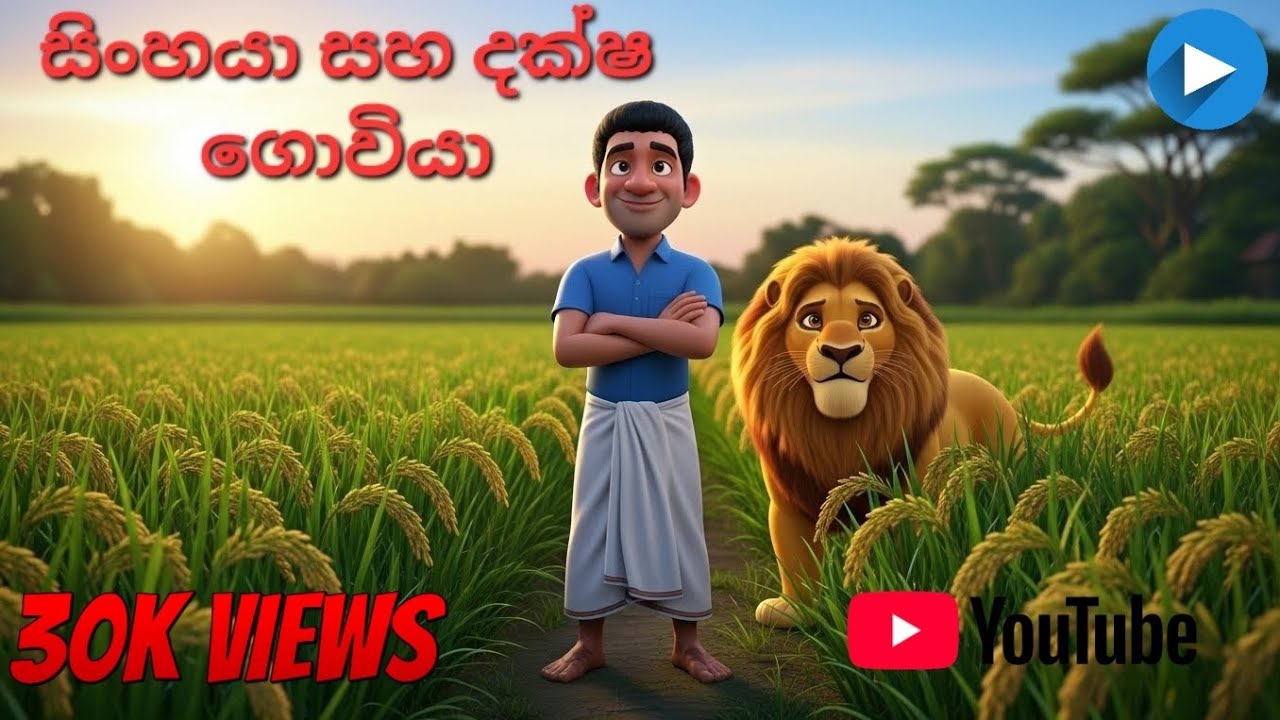 ​සිංහයා සහ දක්ෂ ගොවියා | The Lion and the Clever Farmer | Sinhala Fairy Tales