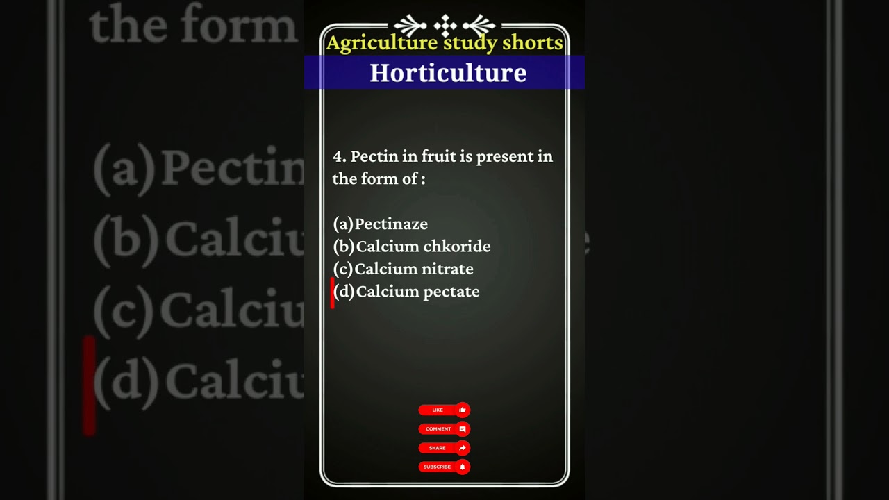 Pectin in fruit is#agronomy #iffcoagt #shorts #shortvideo