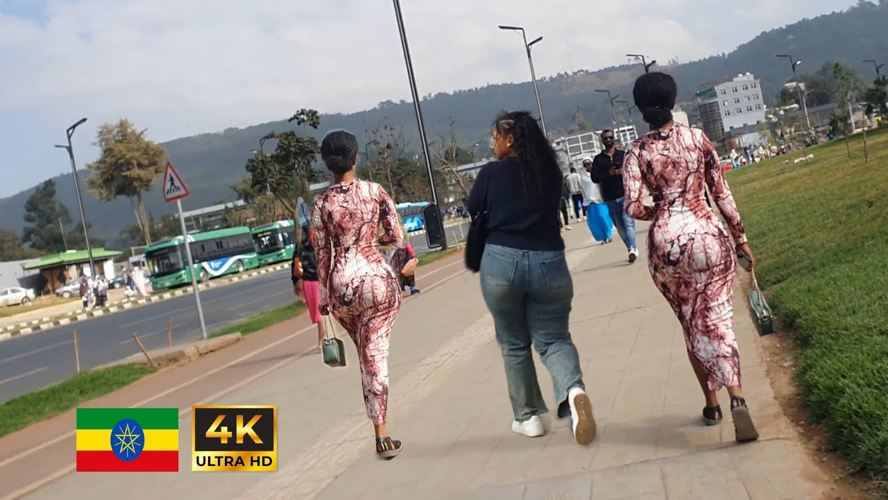 Beautiful Girls on street of Addis Ababa,  Ethiopia , 🇪🇹 Addis Ababa walking Tour 2026