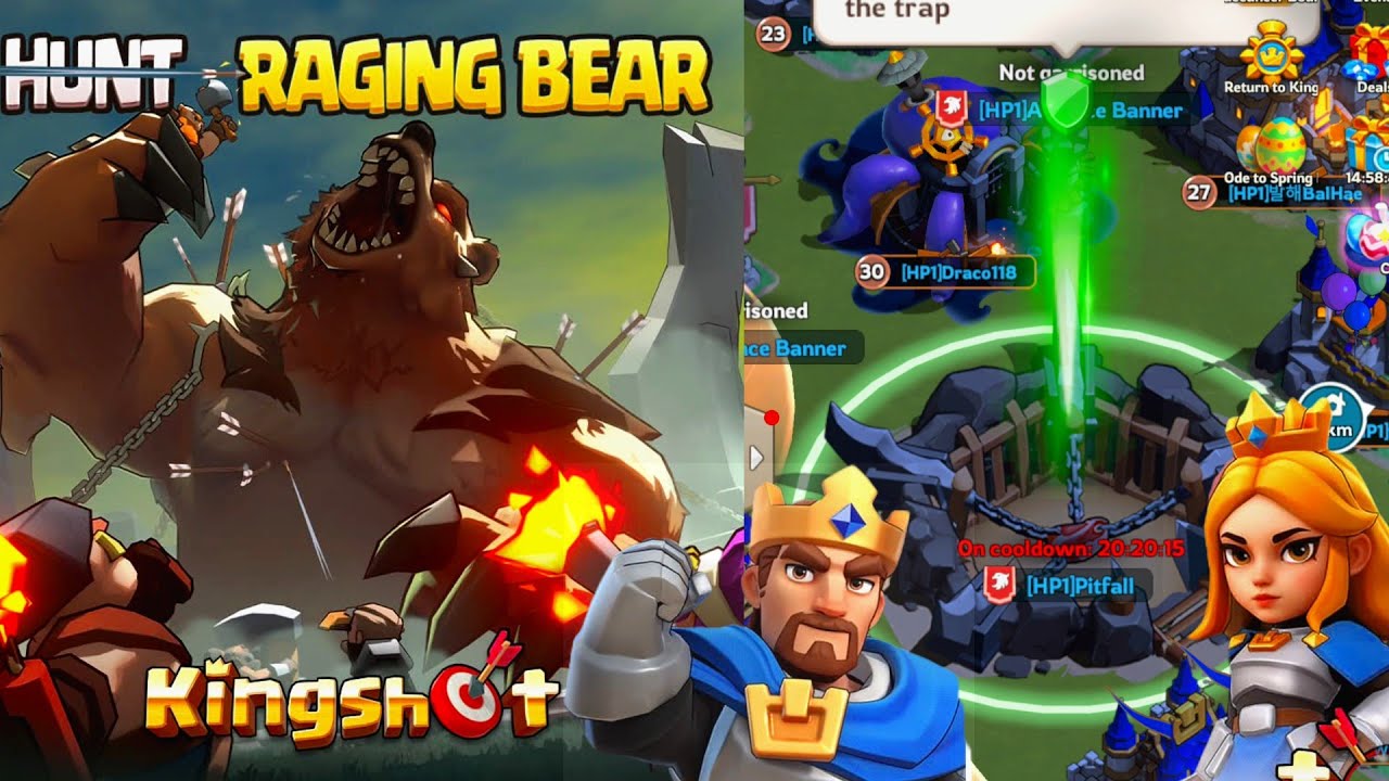 Kingshot Hero Guide for Bear Hunting / Pitfall ;  Kingshot Bear Hunting Heros #kingshot
