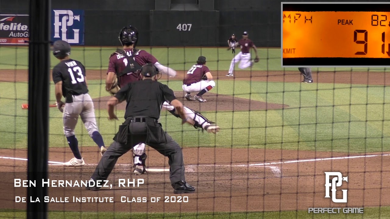 Ben Hernandez Prospect Video, RHP, De La Salle Institute Class of 2020