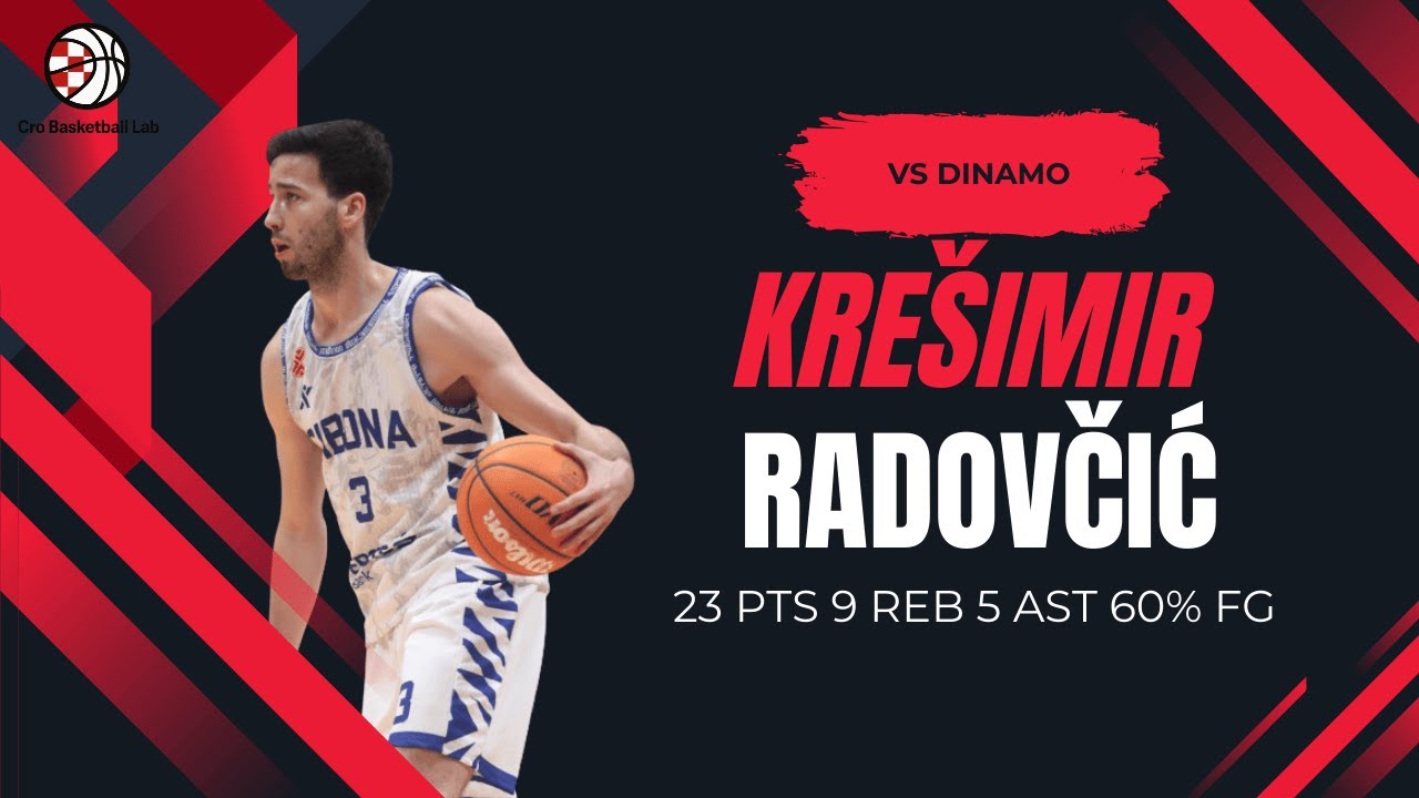 Kre&scaron;imir Radovčić 23 PTS 5 AST vs KK Dinamo (12/10/25) | Cibona vs Dinamo Highlights
