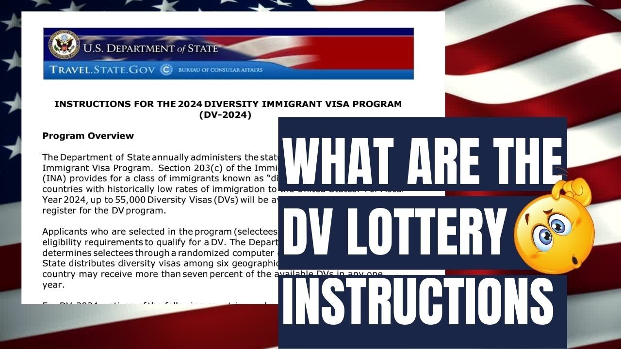 What are the DV Lottery 2024 Instructions? 🤷🏾‍♀️| WATCH THIS BEFORE YOU APPLY