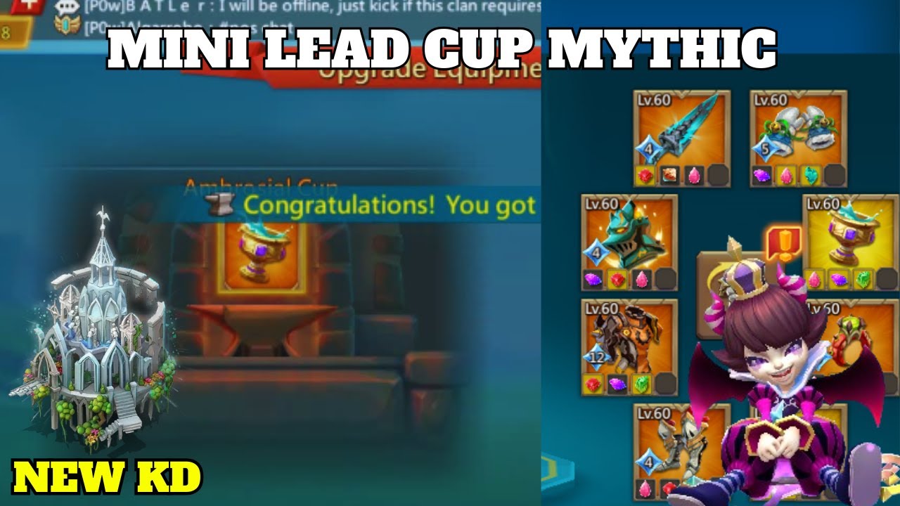 LordsMobile:-Mini Lead Upgrades!!! (Cup Mythic)
