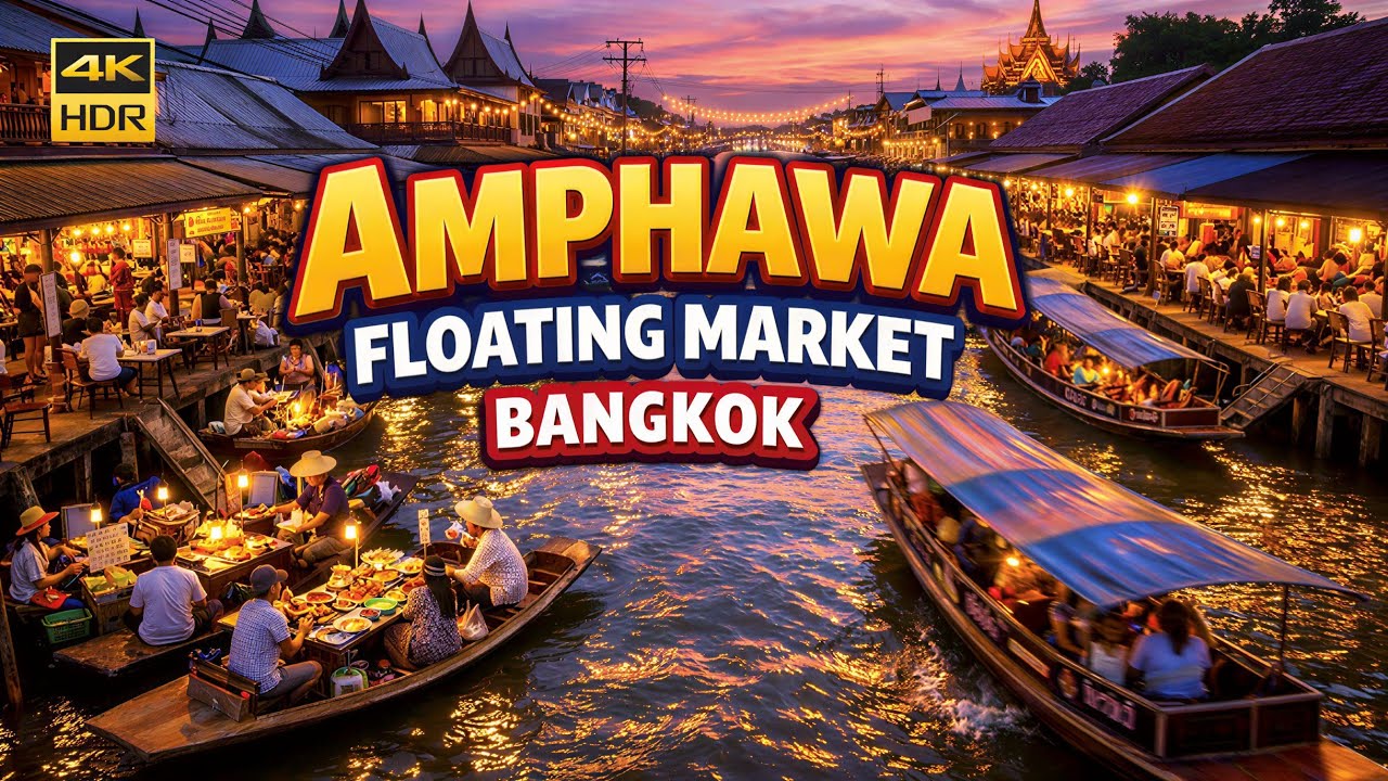 Amphawa Floating Market Bangkok |  Floating Markets in Thailand  | Things to do Near Bangkok 