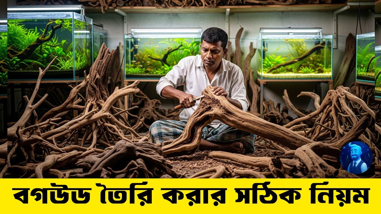 🔴 How to make Driftwood at home | How to make driftwood for aquarium | Water Teacher BD