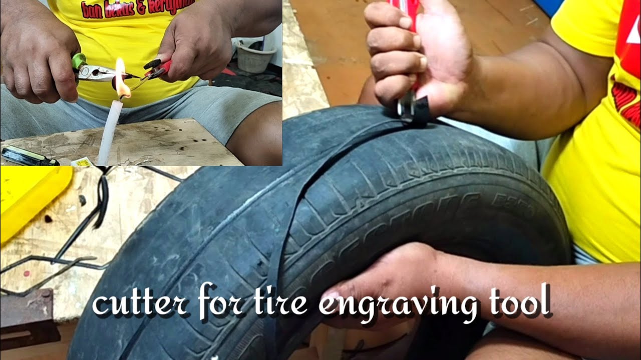 Cutter for tire engraving tool