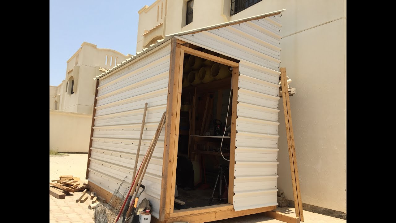 بناء مستودع (مختصر)   (Build a shed (Time-lapse