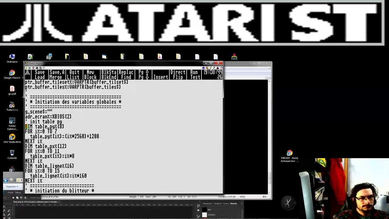 Atari ST , du GFA pour le CRPG (on va tester le blitter)