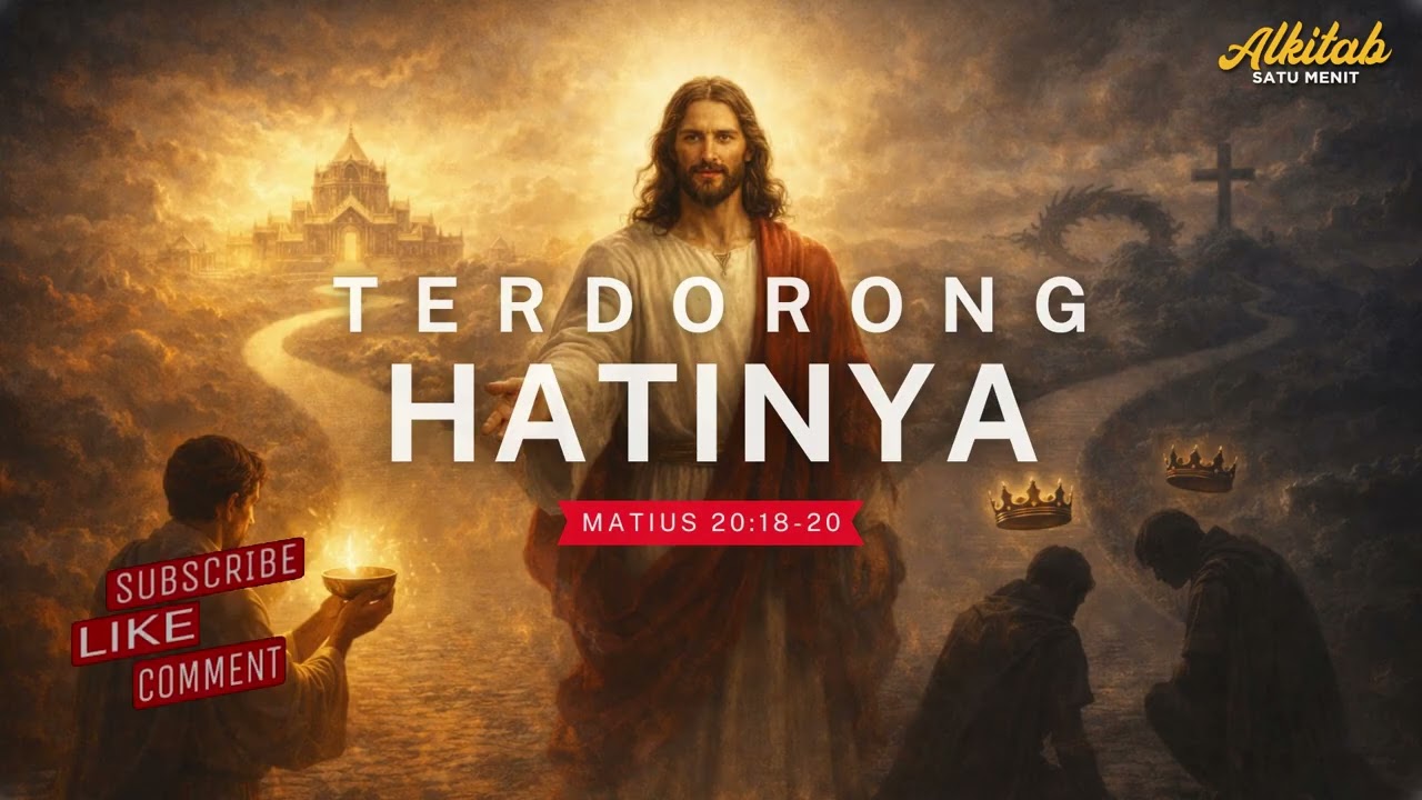 TERDORONG HATINYA &hearts; Renungan Alkitab Singkat - Injil Matius 20:18-20