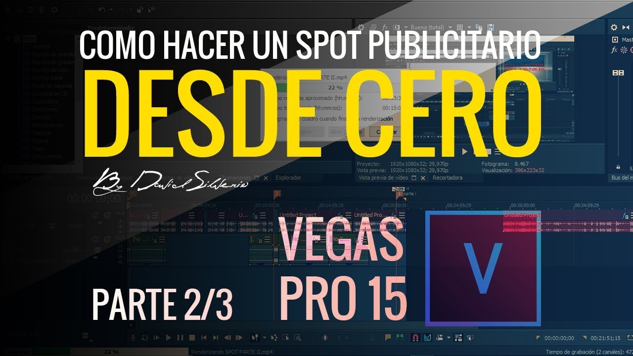COMO EDITAR UN SPOT PUBLICITARIO / EN VEGAS PRO 15 2018 PARTE 2/3