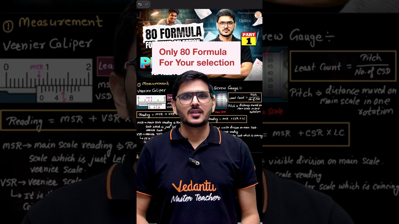 Don&rsquo;t Miss This ❌ 80 Formulas Physics | NEET 2026 Final Weapon #neet2026 #acpsir #neetphysics #neet