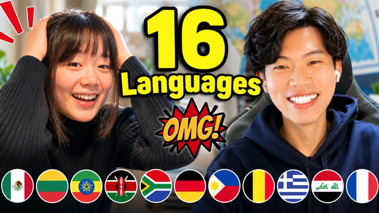 I Suddenly Spoke 16 Languages&hellip; Their Reactions Were Too Cute!