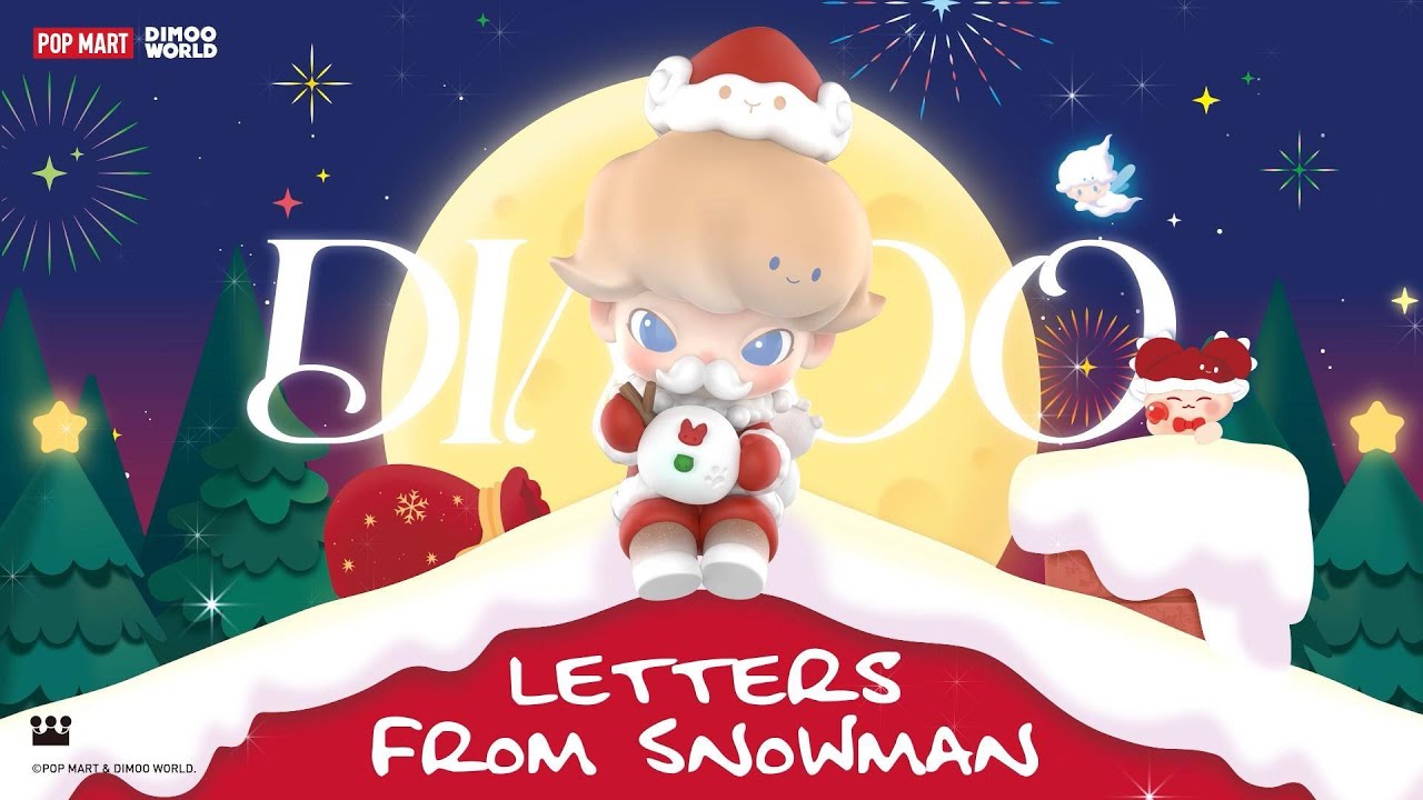 DIMOO Letters from Snowman Series Figures