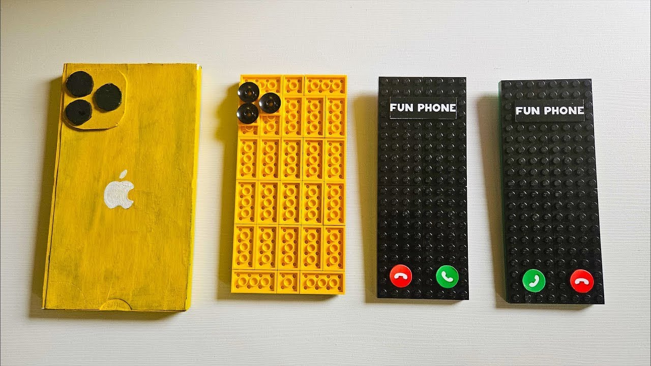 Cardboard iPhone 17 Pro Max vs LEGO iPhone 17 Pro Max Incoming Call