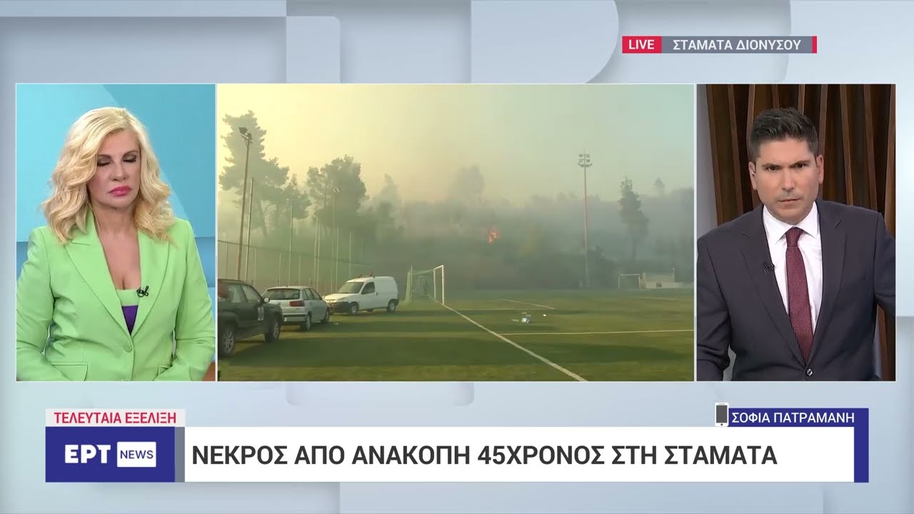 Πυρκαγιά στην Σταμάτα: Τραγωδία στις φλόγες – Νεκρός 45χρονος από ανακοπή | 30/6/2024 | ΕΡΤ