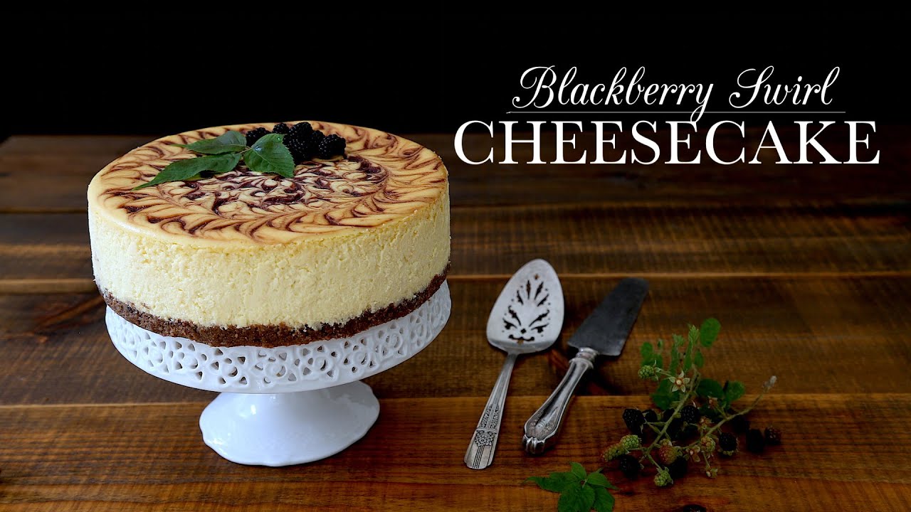 Blackberry Swirl Cheesecake | Kitchen Vignettes | PBS Food