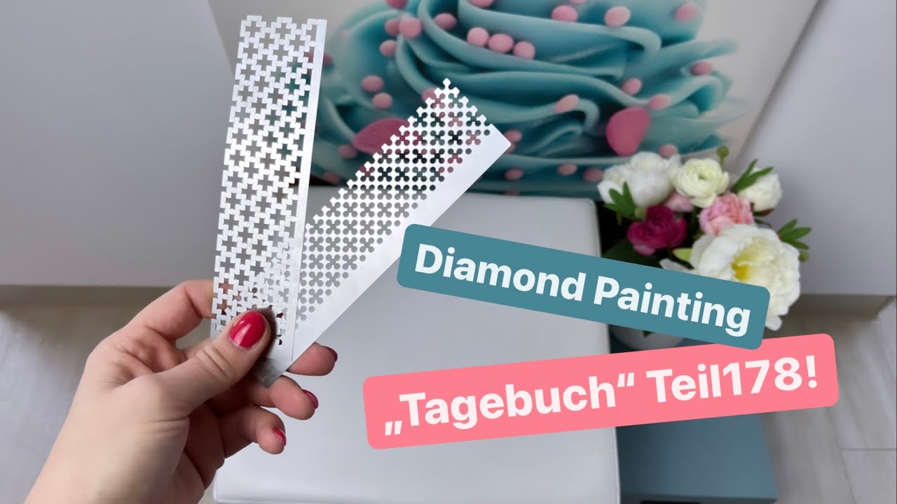 Diamond Painting „Tagebuch“ Teil178!🙃💚 Arbeiten mit Schablone! Ich zeige euch wie‘s geht! Tutorial