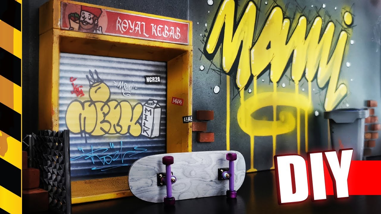 TUTO ! Je fabrique un décor pour une marque de fingerboard ! DIY FINGERSKATE 🛠️