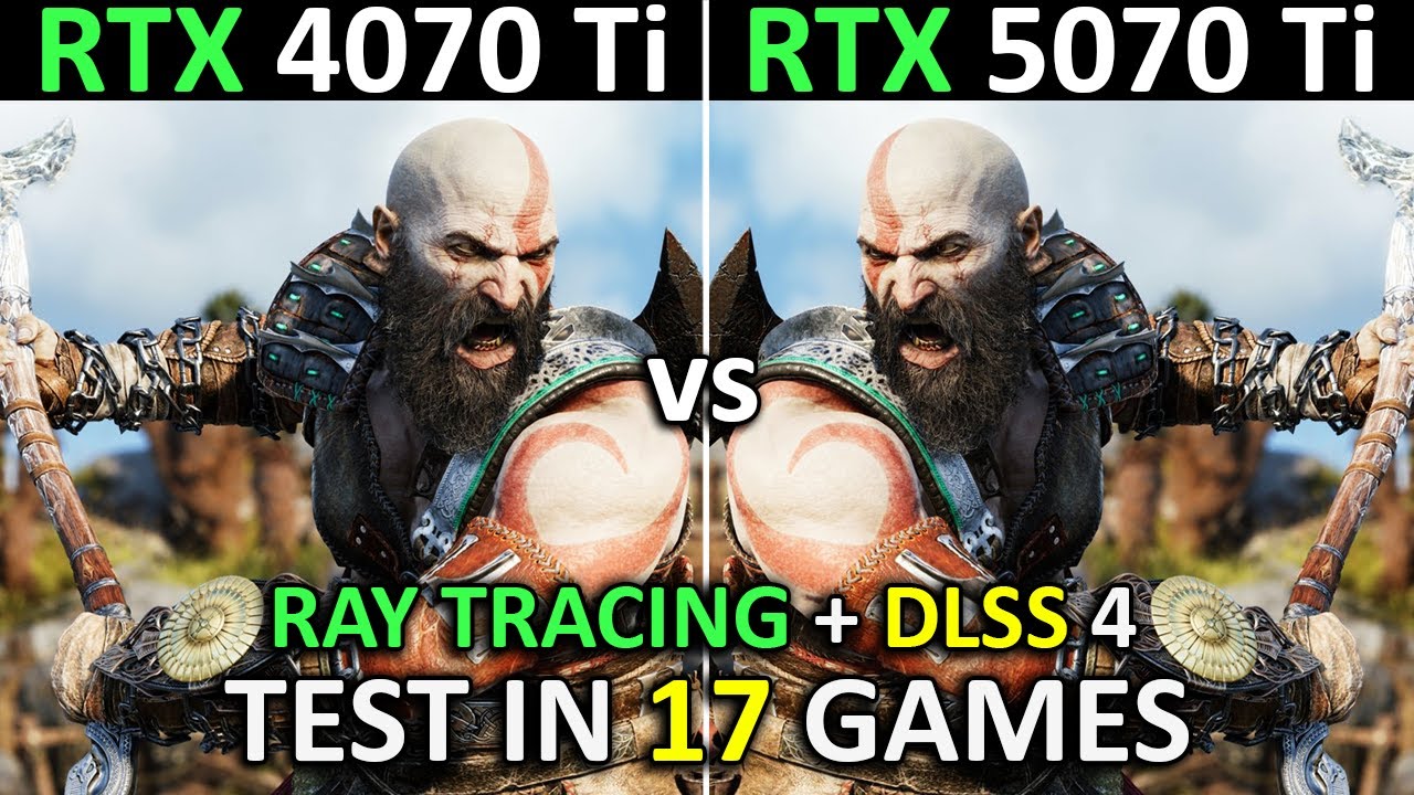 RTX 5070 Ti vs RTX 4070 Ti | 1440p, 4K | Rasterization | RT + DLSS 4 | 2025