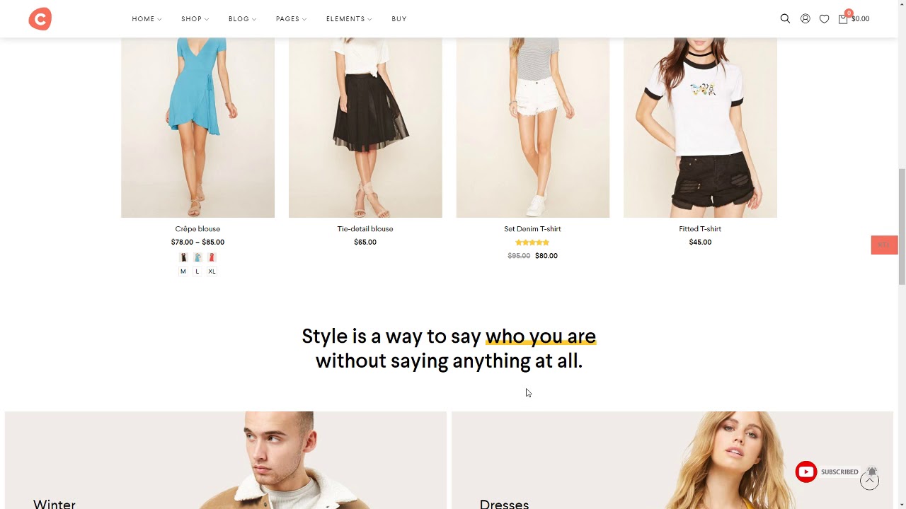 Ciao - Minimalist Elementor WooCommerce Theme      Paulie Adolph