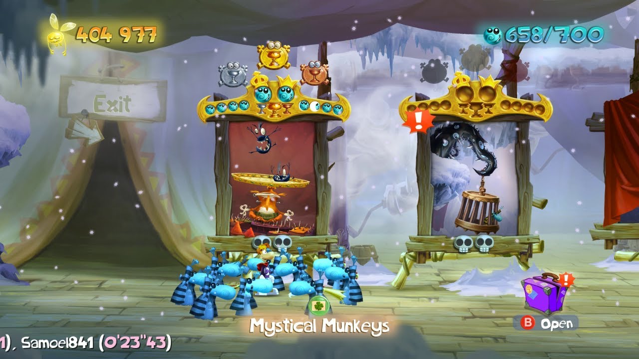 Walkthrough: Rayman Legends 100% - Mystical Munkeys