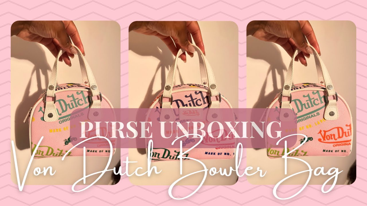 Von Dutch Purse Unboxing / Review |  Bowling Bag Small Pink